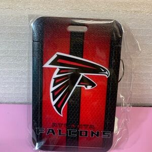 Atlanta Falcons Landyard New NFL Clip Detachable ID, Fast Shipping